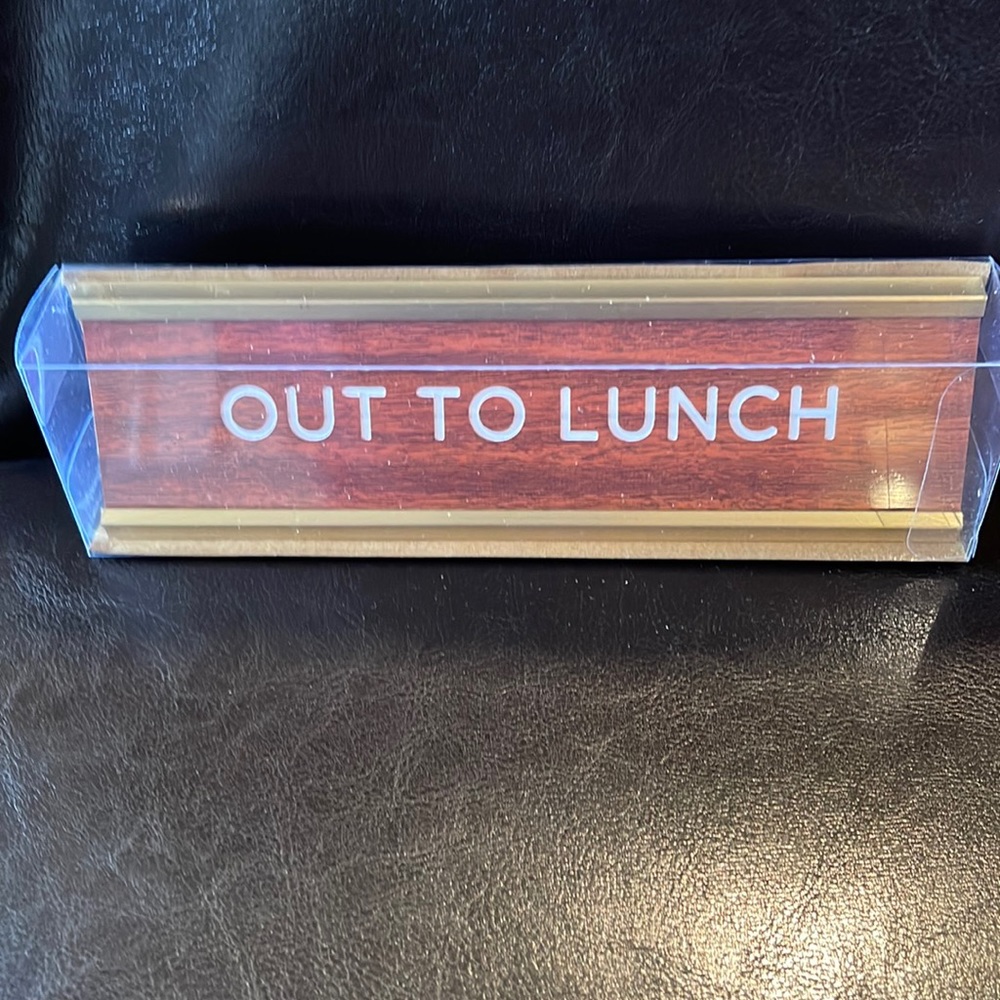 Fun Desk Nameplate NIB